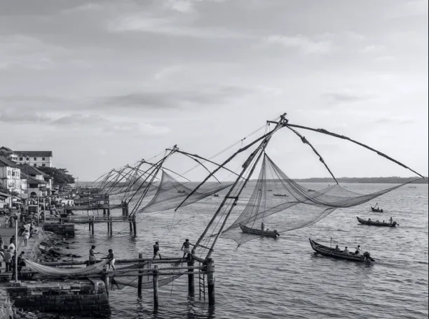 Chinese fishing nets in Ernakulam, India